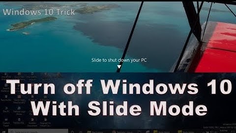 Slide To Shutdown your pc // Windows 10 turn off with slide mode Trick // Try now to look smart    🤓