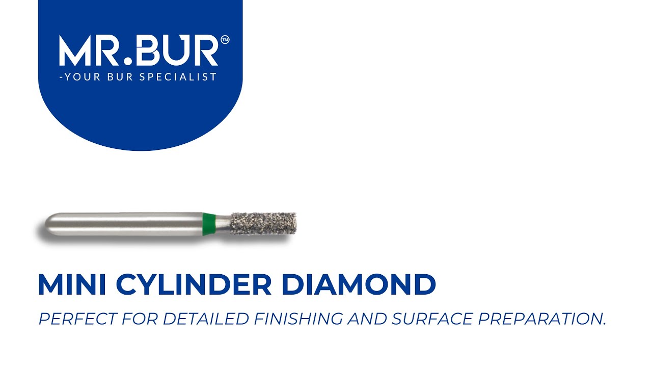 ISO S835 Mini Cylinder Coarse Diamond Bur FG Short | MR.BUR