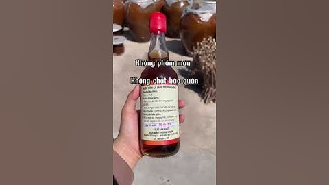 Nước mắm nhỉ Truyền thống cá linh Thượng Nguồn