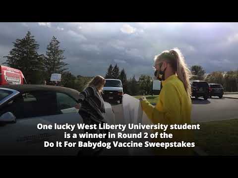 WLU Student wins a car in Do It For Babydog Vaccine Sweepstakes