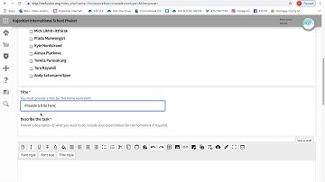 How to upload a homework (KIS Fusion VLE)