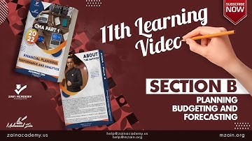CMA Exam Part 1 Financial Planning Performance and Analytics - 11th Video Lecture