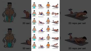 Upper middle lower chest and abs workout without equipment for beginners at home #fitness #shorts
