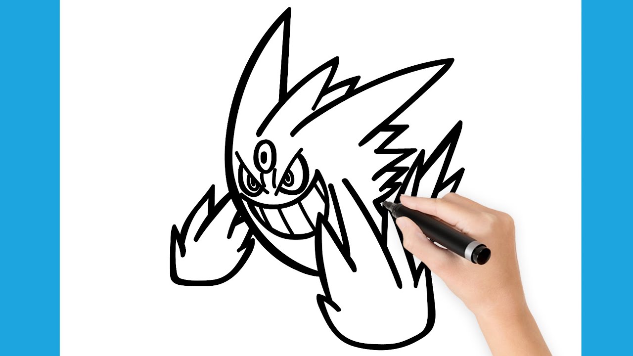 Shiny Mega Gengar  Pokémon desenho, Pokemon, O pokemon