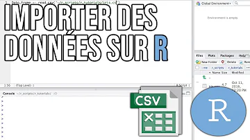 Comment importer des données CSV sur R ?