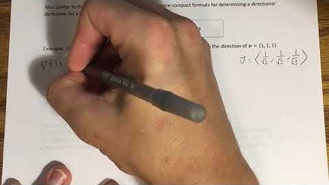 14.6 - Directional Derivatives and the Gradient Vector (Part 2)