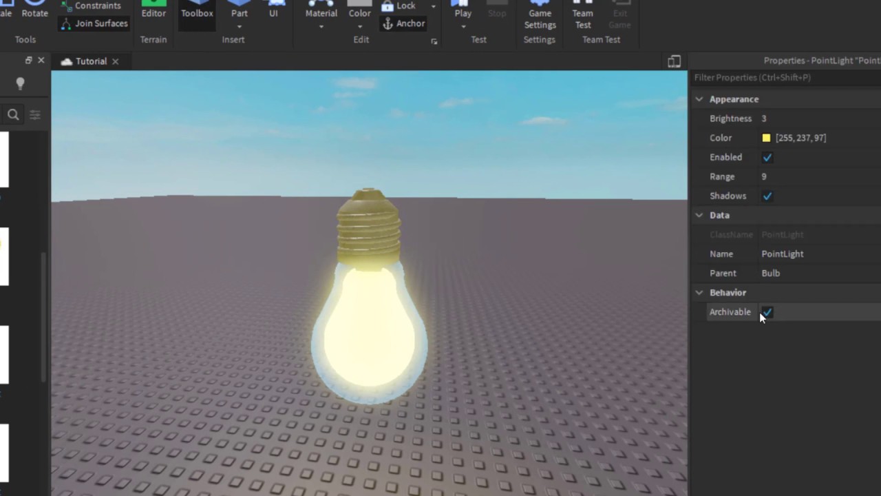 How To Make An Flickering Light In Roblox Youtube - roblox turning blinking lights on and off