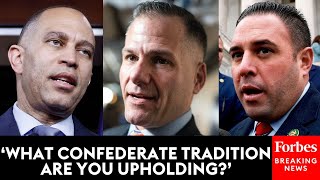 Hakeem Jeffries Torches Vulnerable NY Republicans For Voting To Restore Confederate Monument