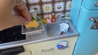 V14: Dollhouse Daily CLEAN UP | Daily cleaning routine | ASMR miniature Cleaning & Cooking