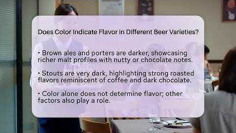 Does Color Indicate Flavor in Different Beer Varieties? | The Pint Guy