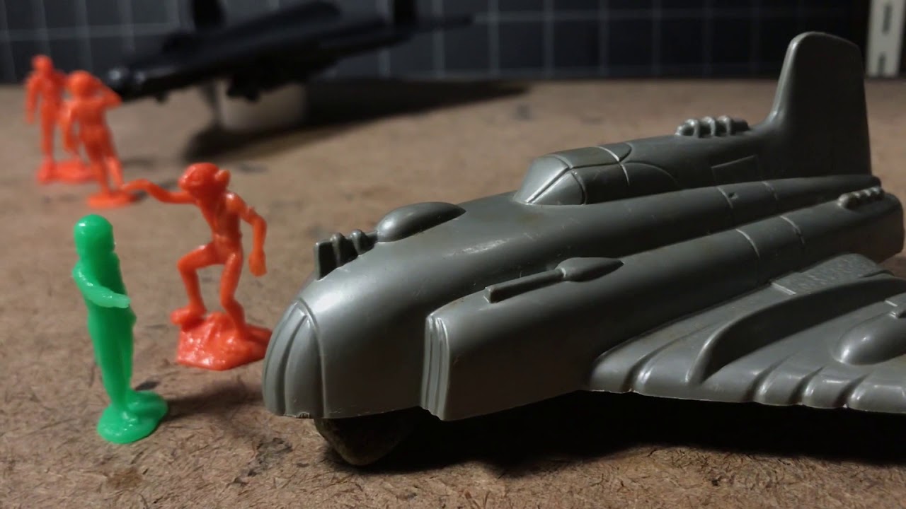 Vintage A-Wing "Marx Style" Hard Plastic Spaceship, Mid 1950s? Unmarked but Still Beautiful