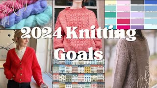 9 knitting intentions for 2024 + reviewing last year's goals - The Woolly Worker Knitting Podcast