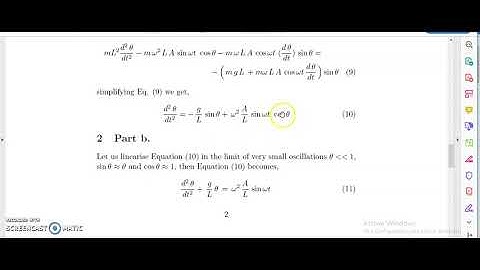 Pendulum moving support solution