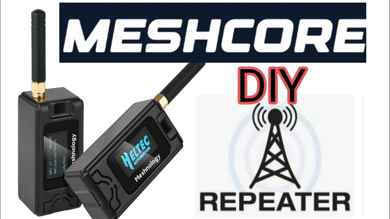Meshcore Node MESHCORE - DIY Repeater Node & Companion Node - Web Flasher , HELTEC V3 ...