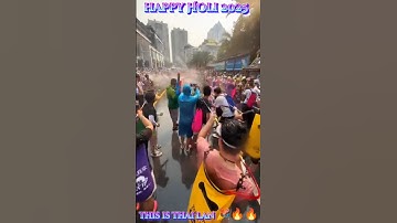that su mong cho le hoi songkran thai lan 2025🔥 #shortvideo #happyholi