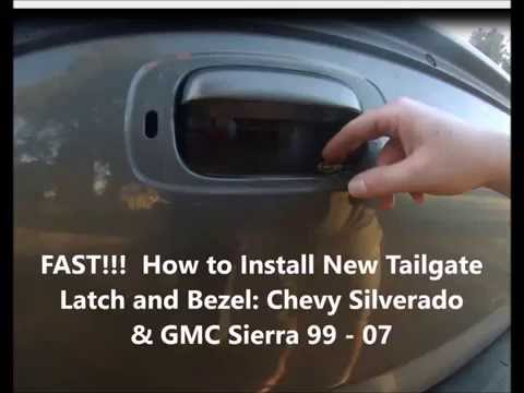 Tailgate Latch Handle And Bezel For Chevy Silverado Sierra Truck 99-06 Textured