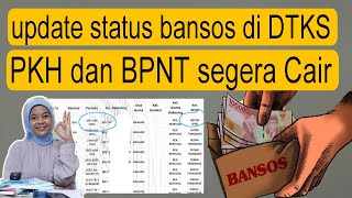 STATUS PENCAIRAN PKH DAN BPNT HARI INI DI SIKS-NG DTKS