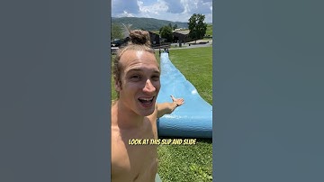 GIANT SLIP N SLIDE! 😱😱😱