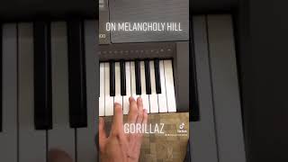 On melancholy hill - gorillaz, piano
