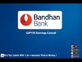 Bandhan Bank Q3FY26 Earnings Concall