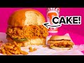 GIANT Popeyes Chicken Sandwich Made Of CAKE! | How To Cake It Step By Step