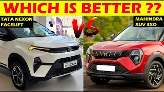 2024 NEW MAHINDRA XUV 3XO VS  NEW TATA NEXON FACELIFT🤩 Which is better choice ??