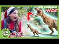Pequeño ejército de dinosaurios - El problema del bláster encogedor! 🦖 | T Rex Rancho 🦕