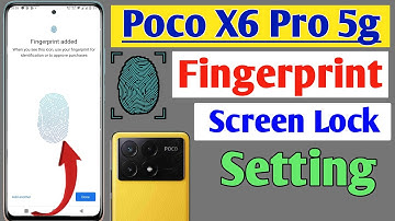 Poco x6 pro 5g fingerprint screen lock | fingerprint lock setting in Poco x6 pro,fingerprint sensor