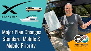 Starlink's New Data Plans for Standard, Mobile & Mobile Priority - Lots of Changes for RV & Boat