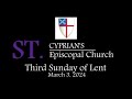 St cyprians episcopal church service