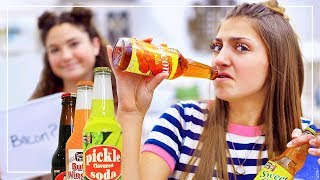 Mystery FOODFLAVORED DRiNKS Challenge | Kamri and Piper