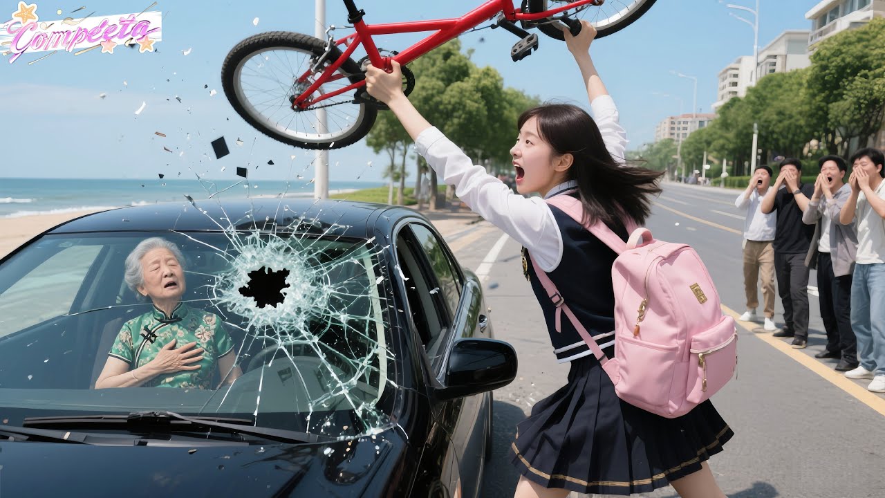 Ninguém Ajudou A Mãe Do CEO Com Ataque No Carro! Só Garota Pobre Quebrou Vidro C/ Bike & Salvou!