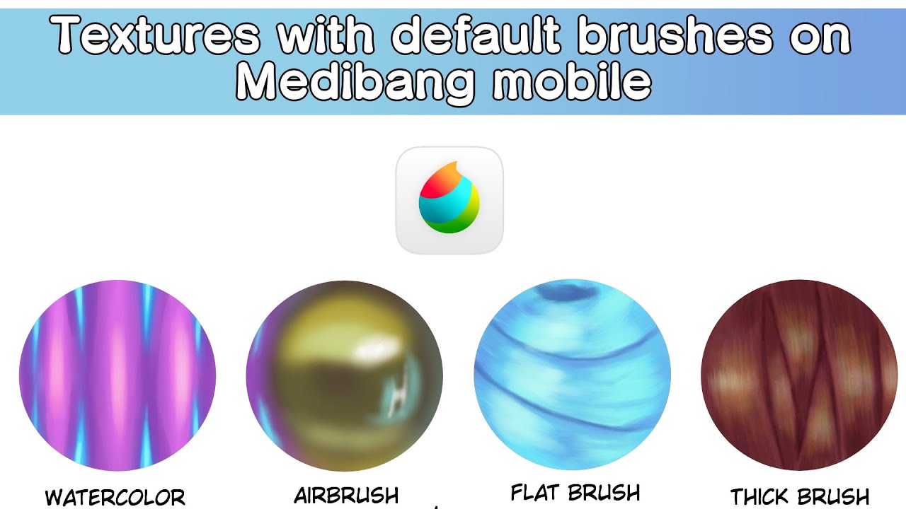 Tutorial - How I paint with default brushes on Medibang mobile - YouTube