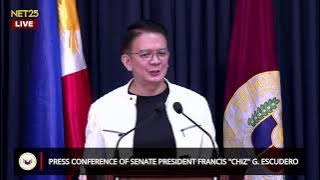 Press Conference of Senate President Francis 'Chiz' G. Escudero (June 25, 2025)