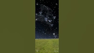 finding moon on the stellarium app