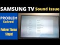Samsung TV | How To Check And Fix Sound Problem In Samsung Smart TV |  No Audio Problem Solved