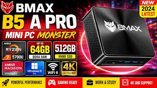 BMAX B5 A Pro Mini Pc AMD Ryzen7 5700U 5825U