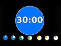 30 Minute Color Visual Timer｜Time Changes Color　30分タイマー