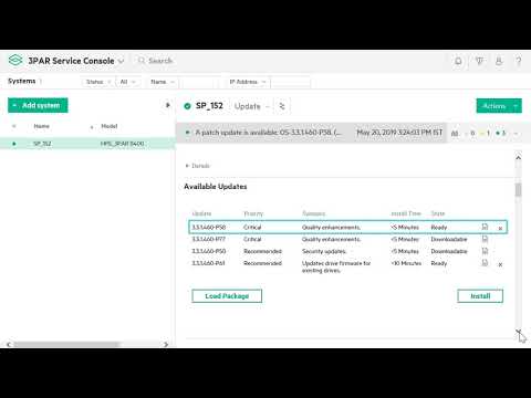 How to update the HPE 3PAR OS using Service Processor 5.0.5