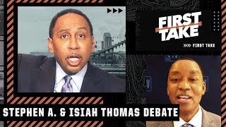 Isiah Thomas tells Stephen A.: Anoint LeBron as the GOAT if he passes Kareem in scoring | First Take