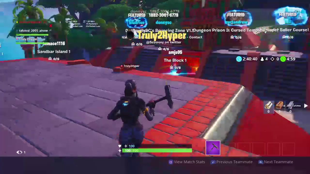 DonnySC Bouncing Zone v1.5 1v1's - Fortnite