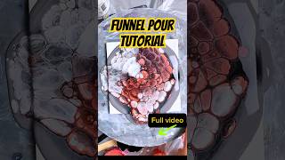 Funnel Causes Crazy Fluid Art Cell Reaction #shorts