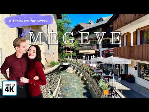 Megève, France 🇫🇷, 4K, Walking tour, the most beautiful luxury village,