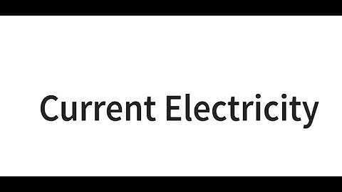 Current Electricity Part 1 #SATHEE_ENGG #swayamprabha #engineeringexams