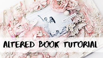 Altered book | Shabby mixed media