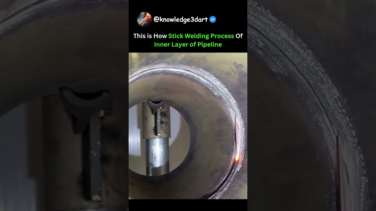 This is How Stick Welding Process Of Inner Layer of Pipeline