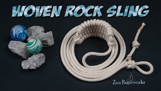 Woven rock sling