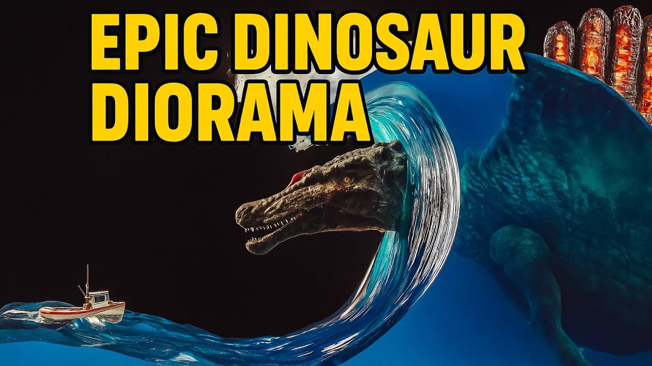 🦖 Огромный спинозавр в толще волны из эпоксидки // SUBNAUTICA