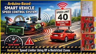 Arduino Smart Vehicle Speed Control System Automatic Speed Limiter Using Rf In Restricted Zones