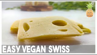 Vegan Swiss Cheese (soy, oil , dairy and nut free)